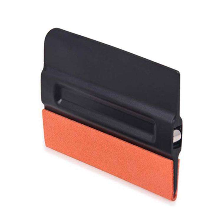 Moderate PP Car Film Scraper Imitation Buckskin Scraper With Magnetic Attraction(Black)
