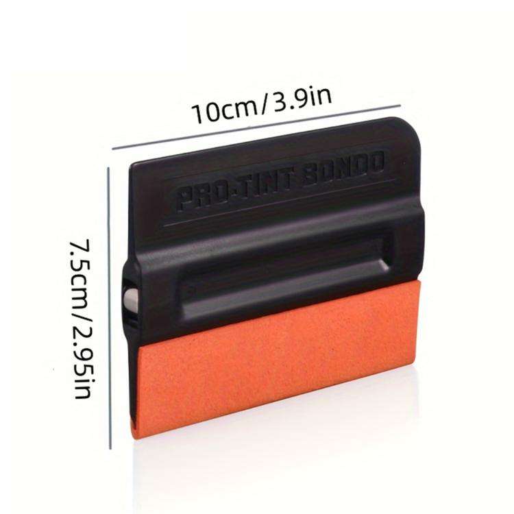 Moderate PP Car Film Scraper Imitation Buckskin Scraper With Magnetic Attraction(Black)