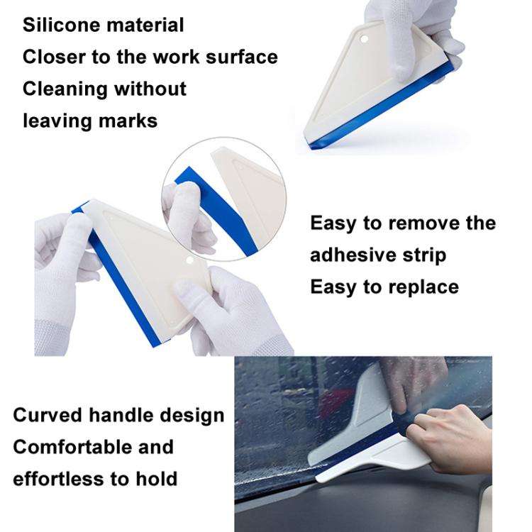 Arc Shape Car Film Tool Scraper Glass Cleaning Wiper