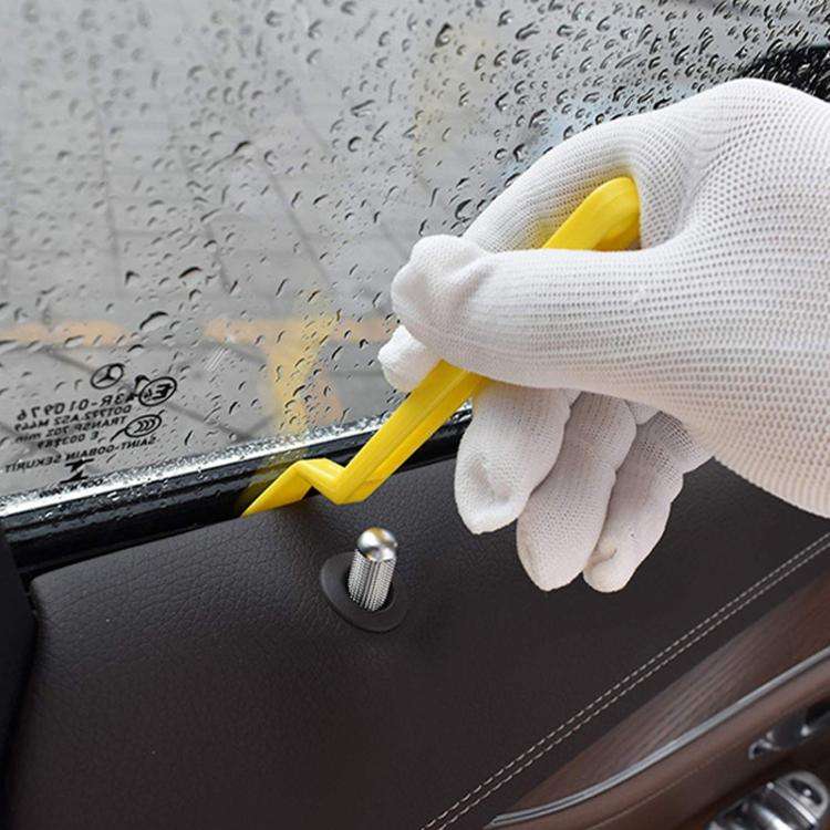 3pcs Car Film Scraper Seam Tape Handling Tools(Yellow)