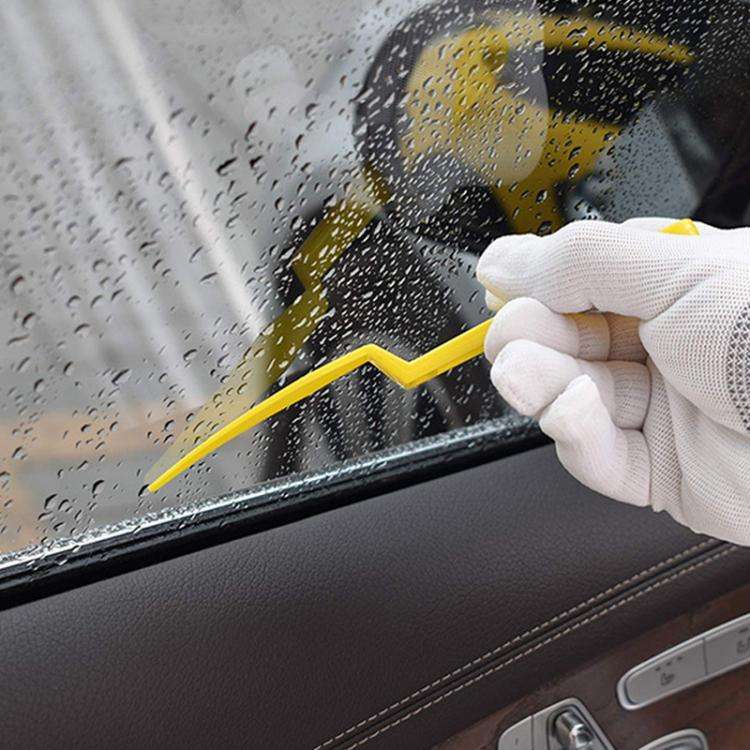 3pcs Car Film Scraper Seam Tape Handling Tools(Yellow)