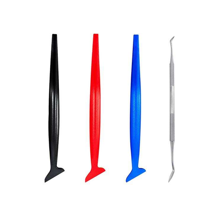 4pcs /Set Car Film Edge Trimmer Car Film Tool Seam Tucking Scraper