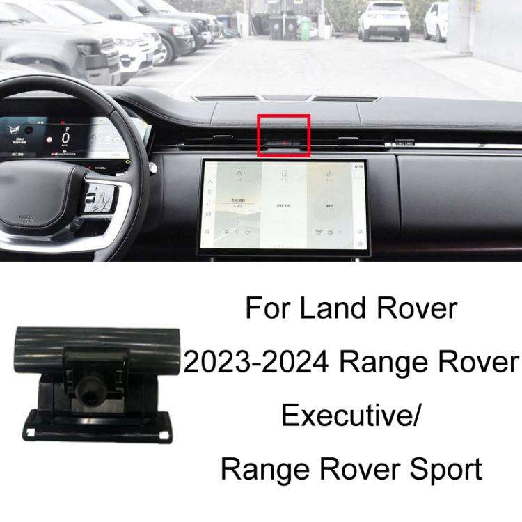 For Land Rover Left Driving Car Special Mobile Phone Navigation Bracket Base, Model: 23-24 Range ...