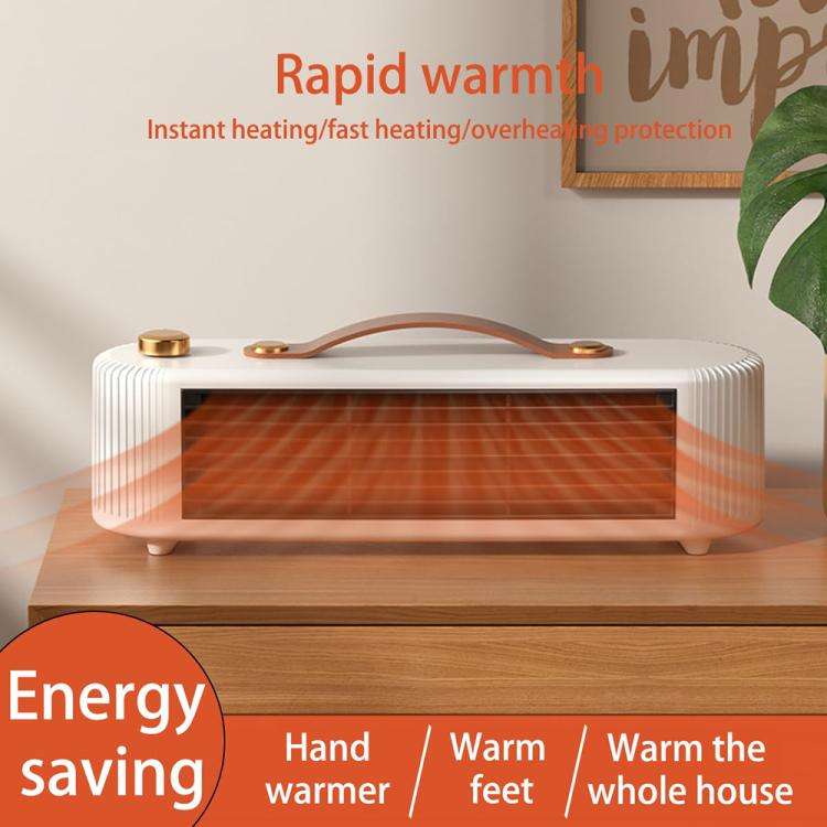 FS007 800W Home Desktop Heater Large Area PTC Heating Device, Spec: EU Plug(Green)