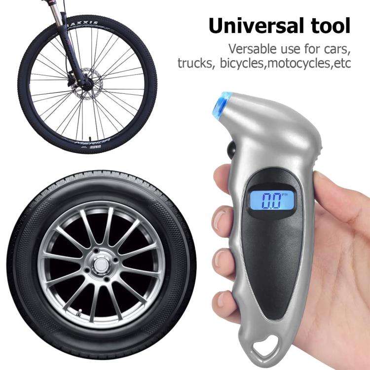 Car High-Precision Detection Digital Display Tire Pressure Gauge(Blue Black)