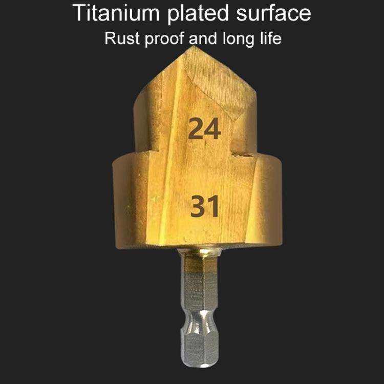 3pcs / Set 20 / 25 / 32 Hexagonal Shank PPR Step Drill Bits Leak Repairing And Connecting Tools