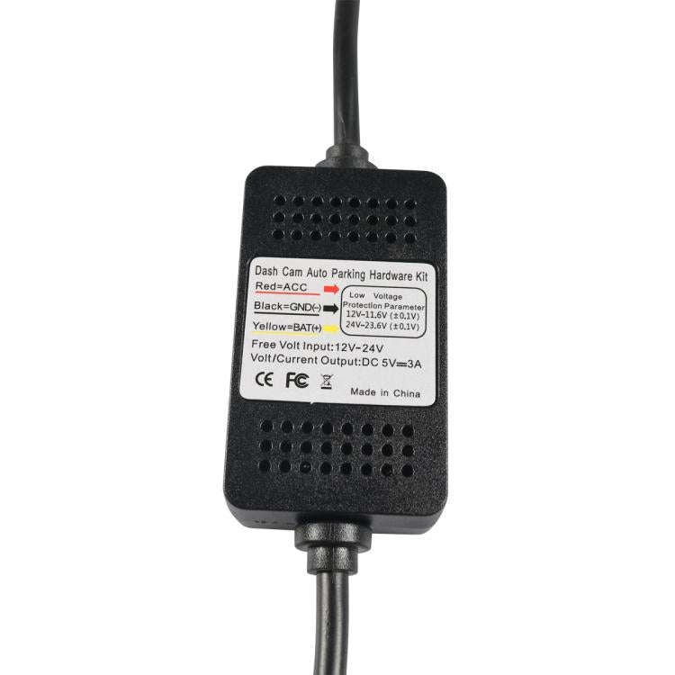 Car Driving Recorder Parking Monitoring 3A Step-down Cable Set, Specifications: Elbow Type-C