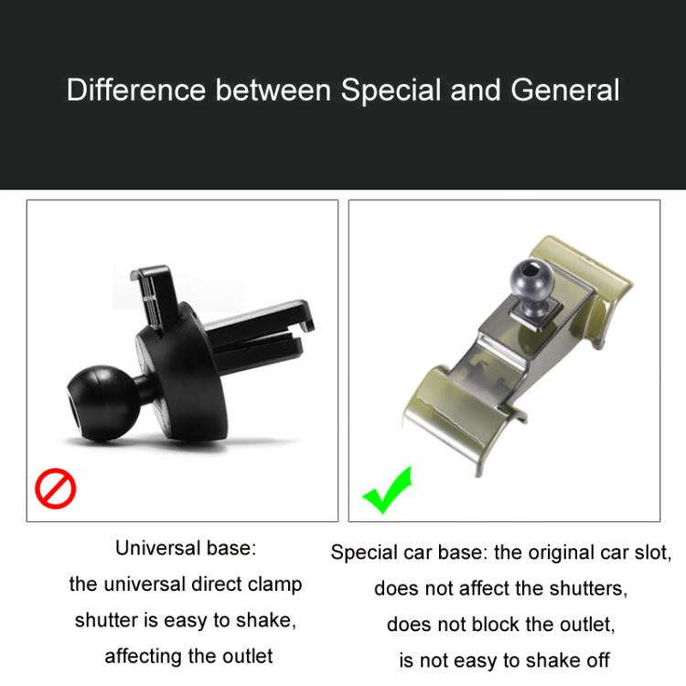 For Chevrolet Left Driving Car Special Mobile Phone Navigation Bracket Base, Model: 19-21 Trax