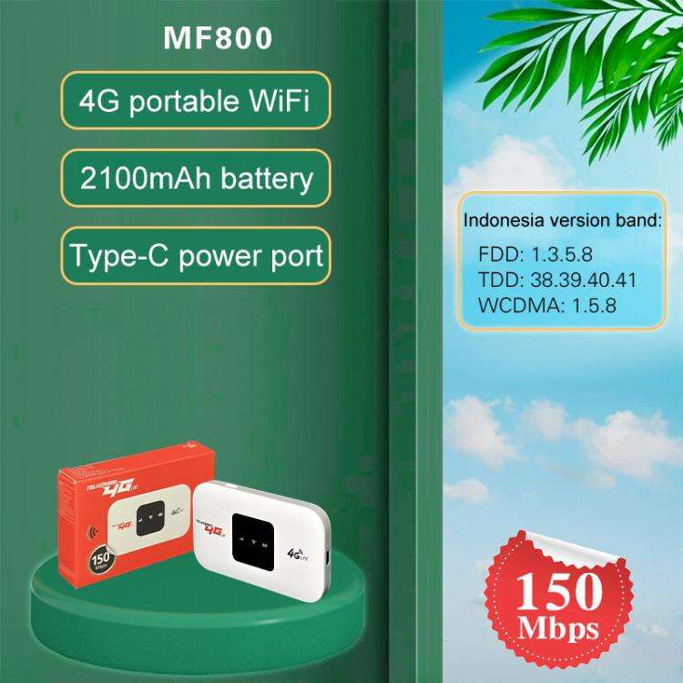 MF800 4G Mobile WiFi Portable SIM Card Router(Indonesia Version)