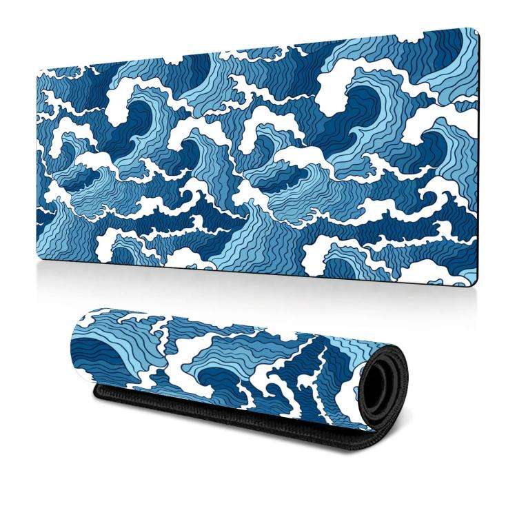 Large Abstract Mouse Pad Gamer Office Computer Desk Mat, Size: 400x900x2mm(Abstract Fluid 27)