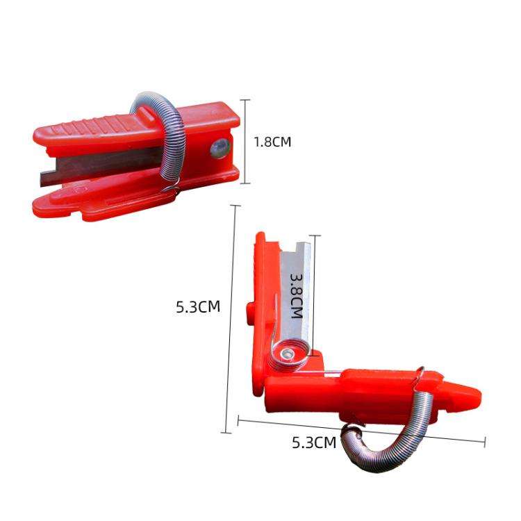 4pcs /Pack Melon and Fruit Picking Small Guillotine Grape Pinching Thumb Knife Vegetable Picker(Red)