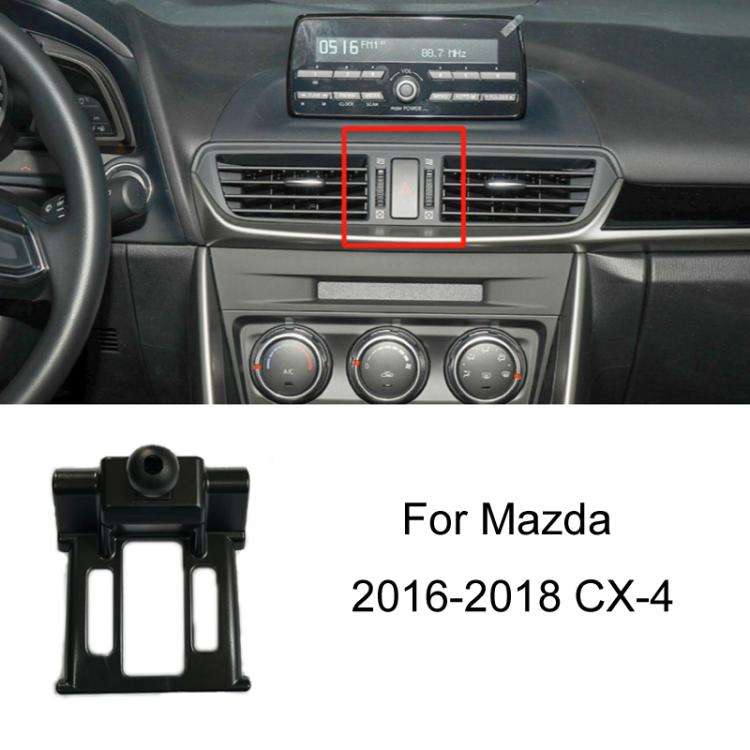 For Mazda Left Driving Car-Mounted Special Mobile Phone Navigation Bracket Base, Model: 16-18 CX-4