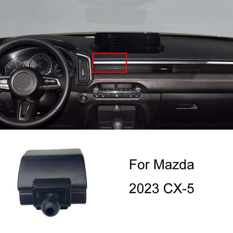 For Mazda Left Driving Car-Mounted Special Mobile Phone Navigation Bracket Base, Model: 23 CX-5