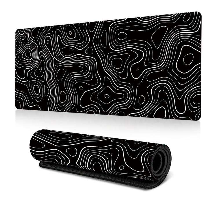 Large Abstract Mouse Pad Gamer Office Computer Desk Mat, Size: 300x700x2mm(Abstract Fluid 25)