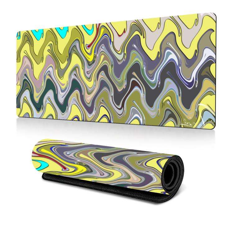 Large Abstract Mouse Pad Gamer Office Computer Desk Mat, Size: 400x900x2mm(Abstract Fluid 29)