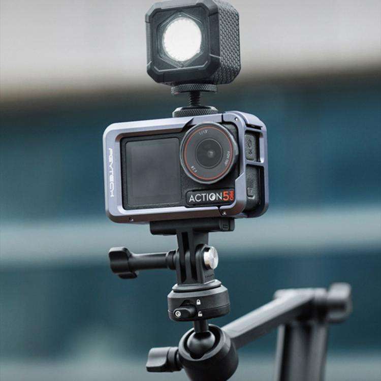 For DJI OSMO Action 5 Pro PGYTECH P-42C-010 Metal Rabbit Cage Aluminum Alloy Expanded Protective ...