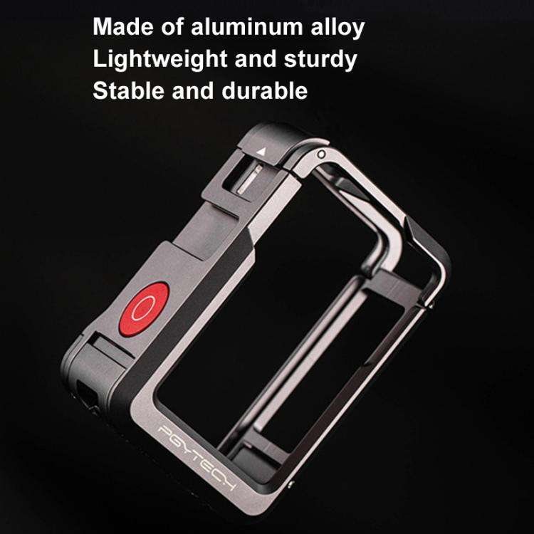 For DJI OSMO Action 5 Pro PGYTECH P-42C-010 Metal Rabbit Cage Aluminum Alloy Expanded Protective ...
