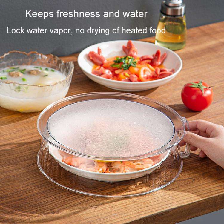 Microwave Food Heating Splashproof Cover Food Grade PC Household High Temperature Resistant Bowl ...