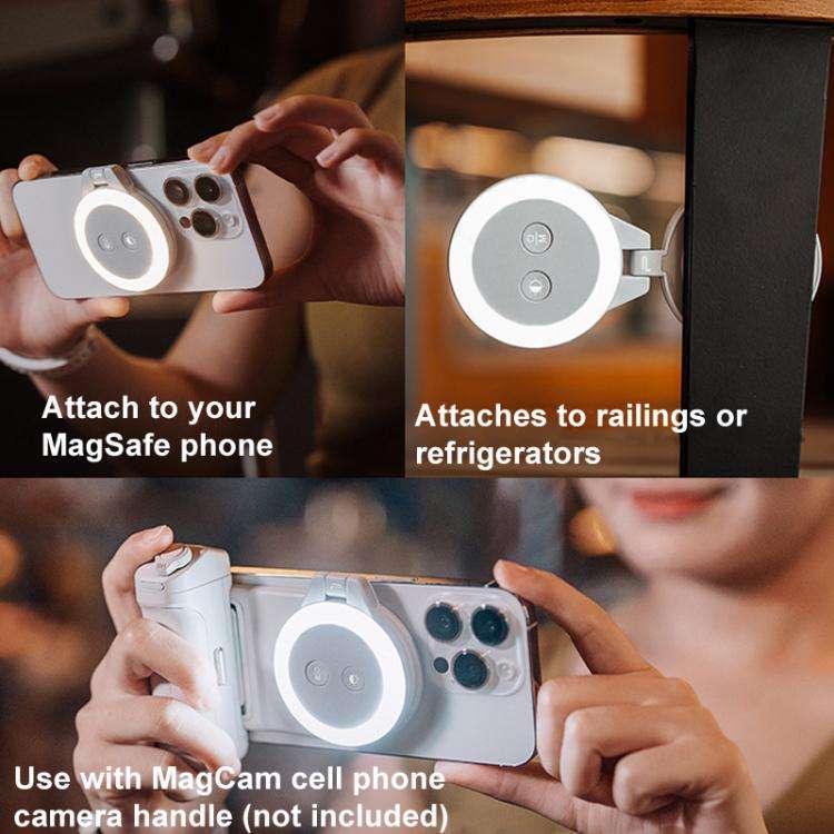PGYTECH P-PG-012 Cell Phone Magnetic Fill Light MagSafe Live Photo Shooting Photography Lights(Gray)