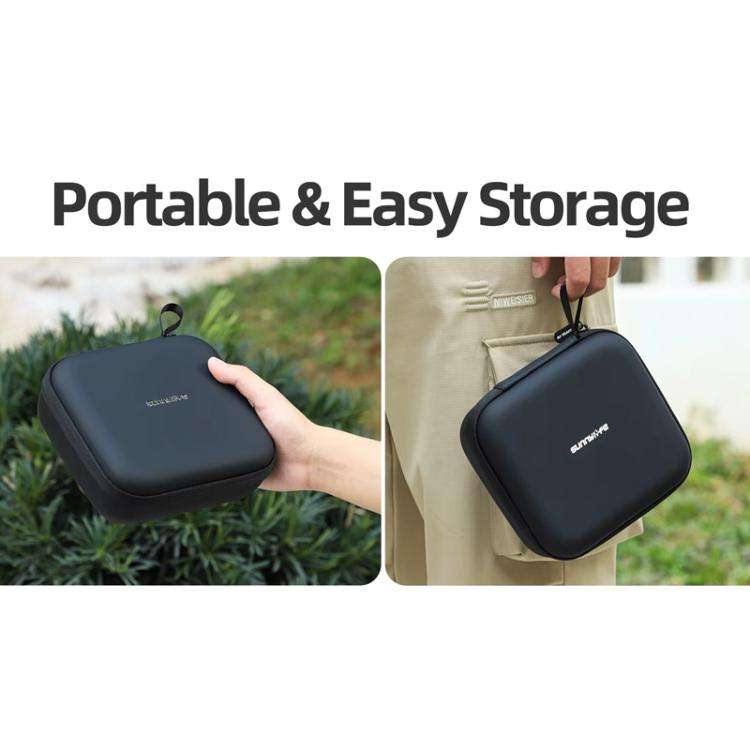 For DJI Flip Sunnylife FP-B957 Storage Bag Mini Vlog Aerial Camera Protective Case(Black)