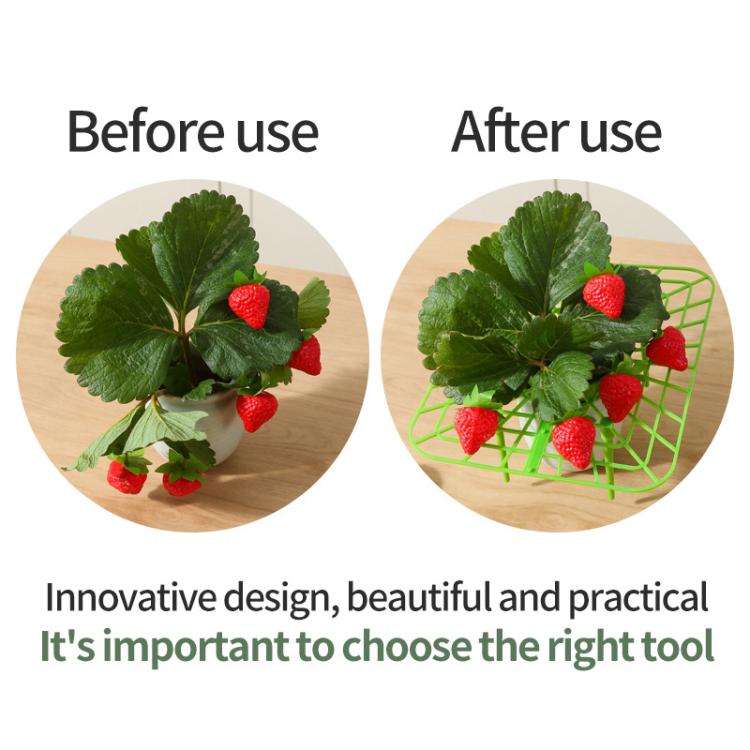 Strawberry Cultivation Anti-Rotting Planting Stand Plant Climbing Rack(Grass Green)