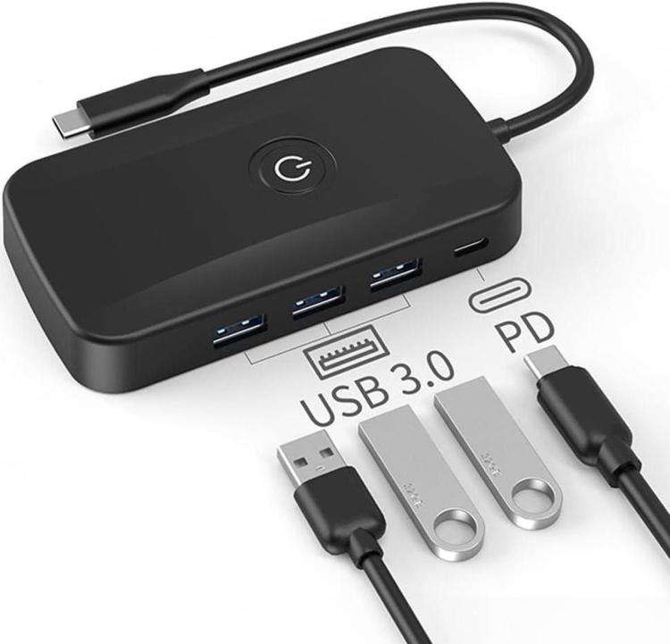 5-In-1 Wireless Casting Dock PD100W Fast Charger USB-C Docking Station(PD 100W+USB3.0 x 3), Cable...