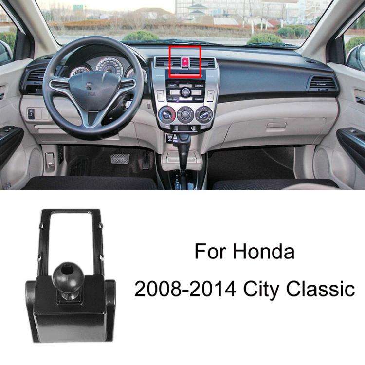 For Honda Left-hand Drive Car-Mounted Mobile Phone Navigation Holder Base, Model: 08-14 City Classic