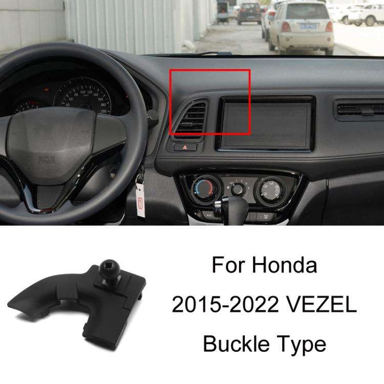 For Honda Left-hand Drive Car-Mounted Mobile Phone Navigation Holder Base, Model: 15-22 VEZEL Buckle