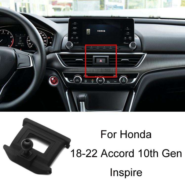 For Honda Left-hand Drive Car-Mounted Mobile Phone Navigation Holder Base, Model: 18-22 Accord 10...