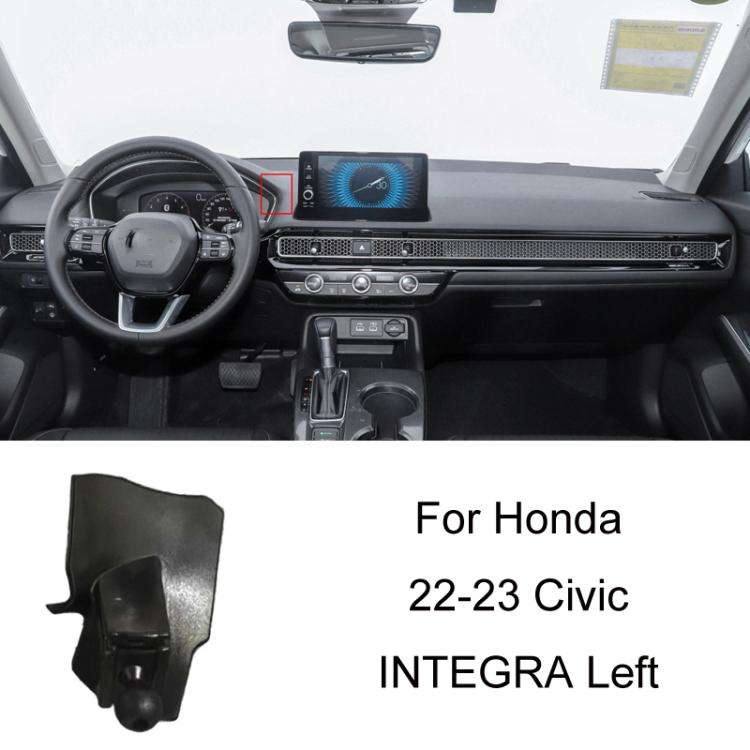 For Honda Left-hand Drive Car-Mounted Mobile Phone Navigation Holder Base, Model: 22-23 Civic/INT...
