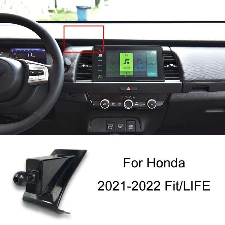 For Honda Left-hand Drive Car-Mounted Mobile Phone Navigation Holder Base, Model: 21-22 Fit/LIFE