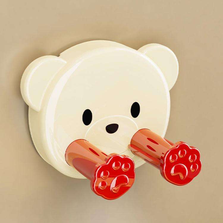 Suction Cup Plug Hook Hole-free Power Cord Wall Fixer Data Cable Storage Organizer(Creamy Red)