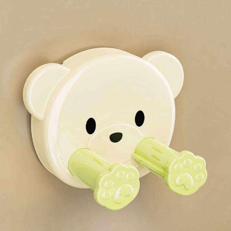 Suction Cup Plug Hook Hole-free Power Cord Wall Fixer Data Cable Storage Organizer(Creamy Green)
