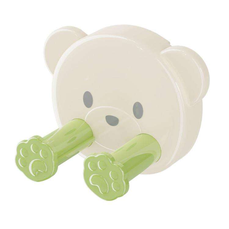 Suction Cup Plug Hook Hole-free Power Cord Wall Fixer Data Cable Storage Organizer(Creamy Green)