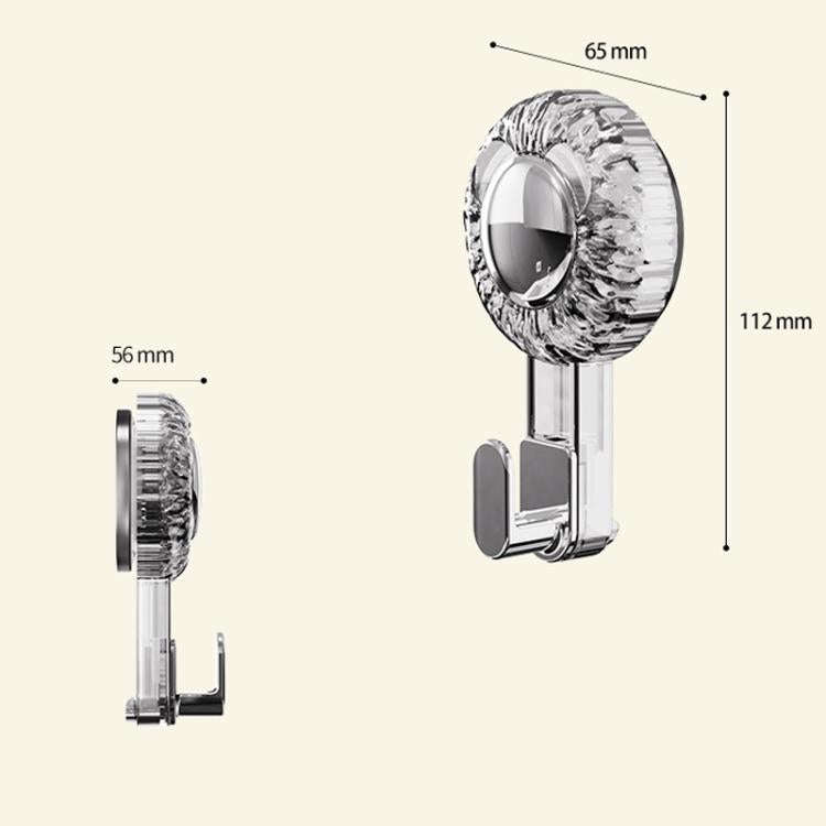 Rotary Suction Cup Hook Strong Vacuum Sticky Hook Traceless Household Multifunctional Holder(Tran...