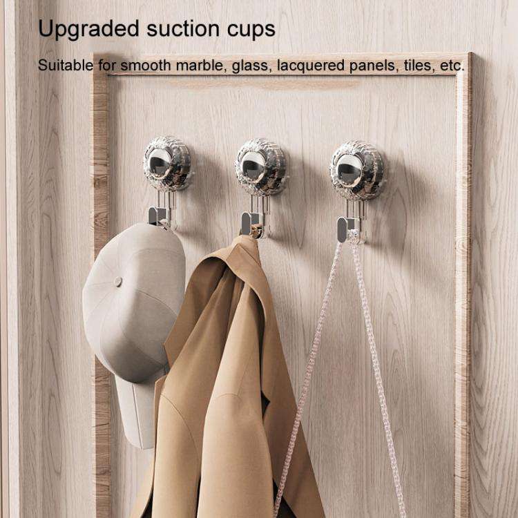 Rotary Suction Cup Hook Strong Vacuum Sticky Hook Traceless Household Multifunctional Holder(Tran...