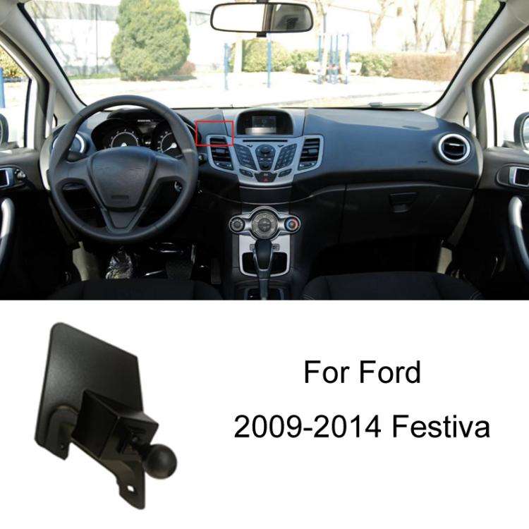 For Ford Left Driving Car Special Mobile Phone Navigation Bracket Base, Model: 09-14 Festiva