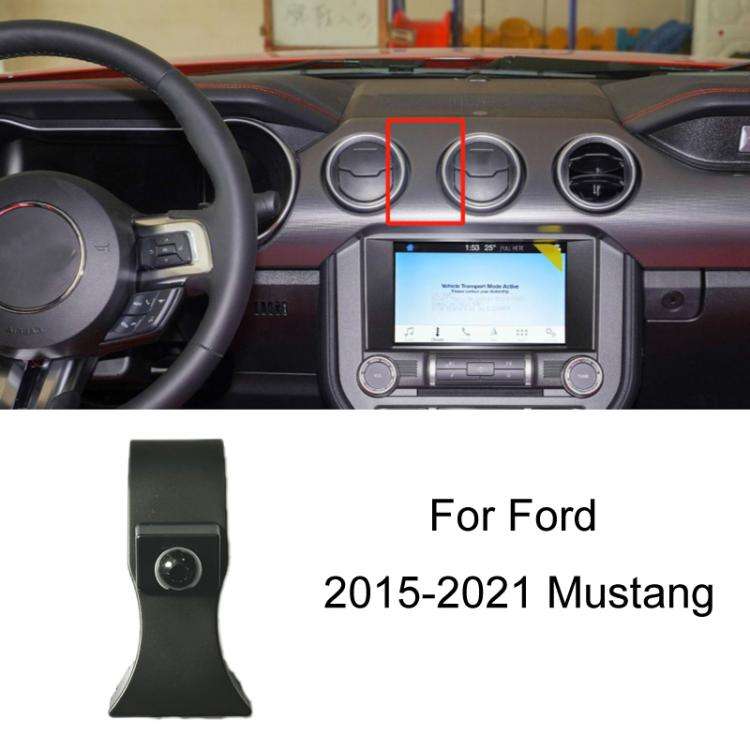 For Ford Left Driving Car Special Mobile Phone Navigation Bracket Base, Model: 15-21 Mustang
