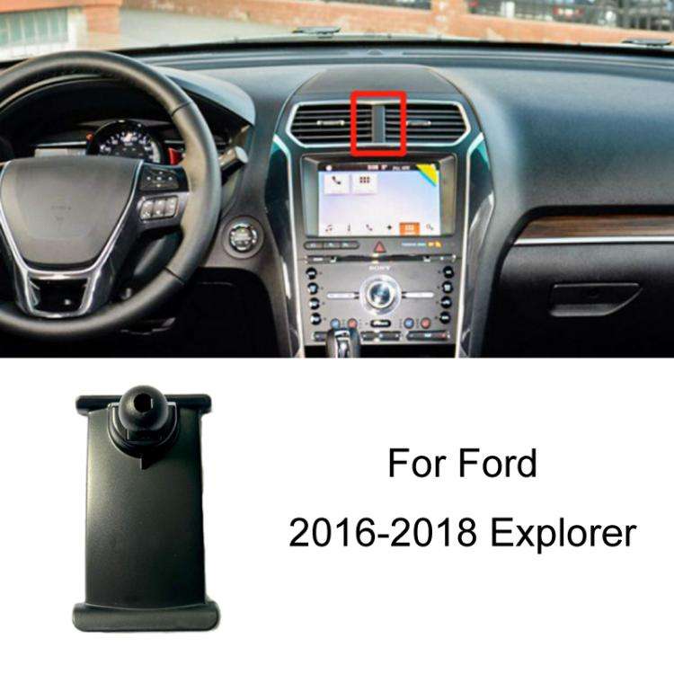 For Ford Left Driving Car Special Mobile Phone Navigation Bracket Base, Model: 16-18 Explorer