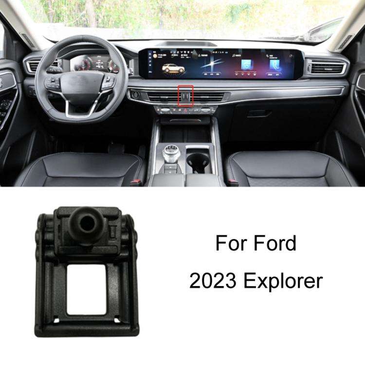 For Ford Left Driving Car Special Mobile Phone Navigation Bracket Base, Model: 23 Explorer