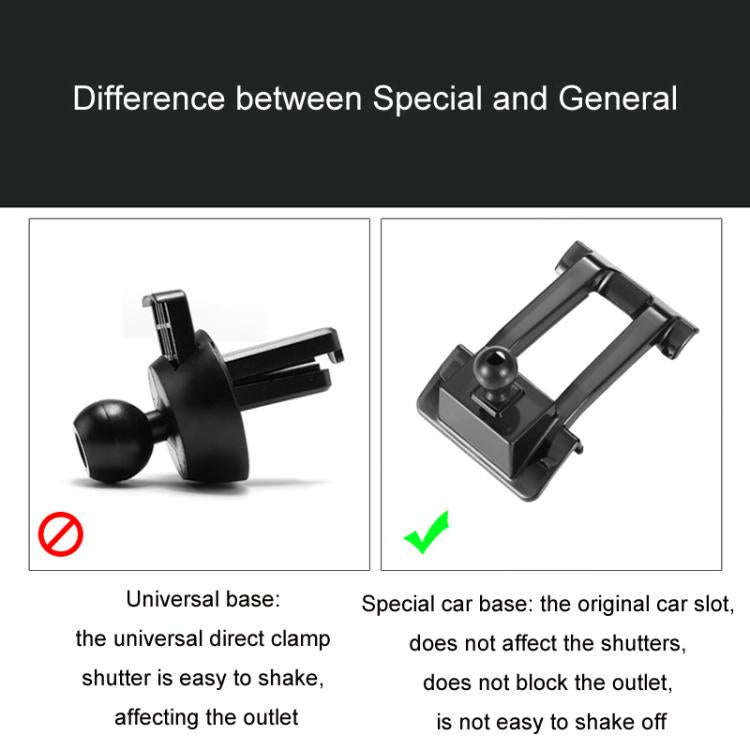 For Ford Left Driving Car Special Mobile Phone Navigation Bracket Base, Model: 23 Explorer