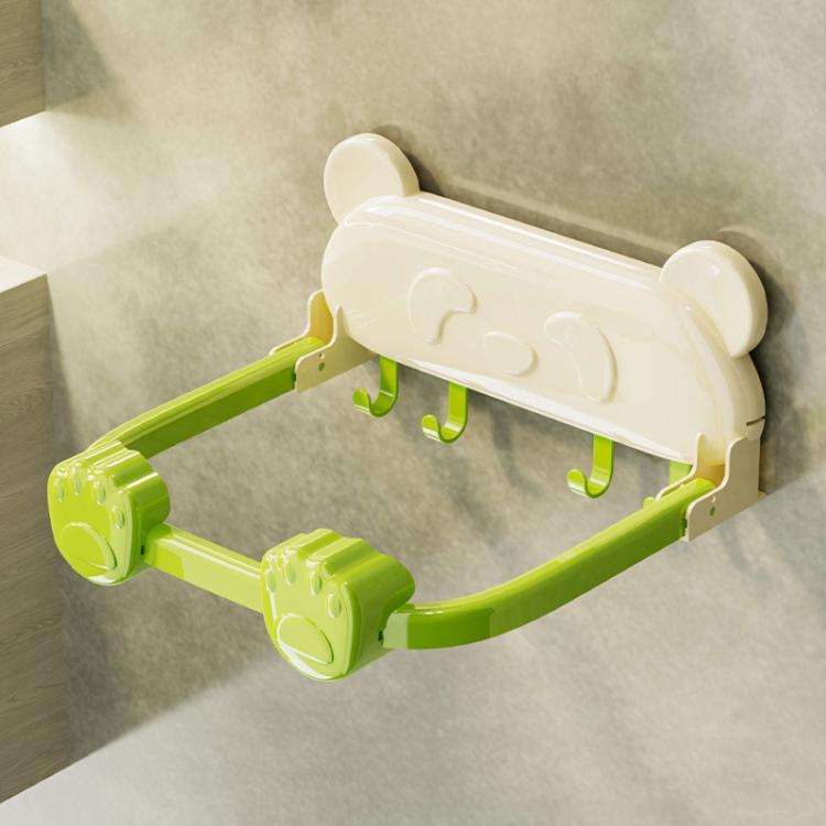 Suction Cup Basin Rack Bathroom No-Punch Foldable Multifunction Hook Organizer Wall Shelf(Creamy ...