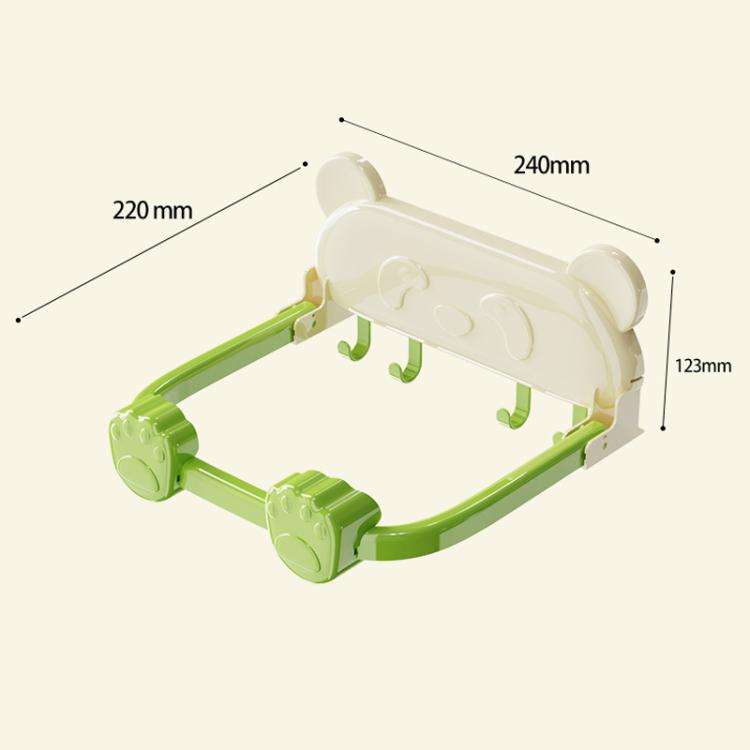 Suction Cup Basin Rack Bathroom No-Punch Foldable Multifunction Hook Organizer Wall Shelf(Creamy ...