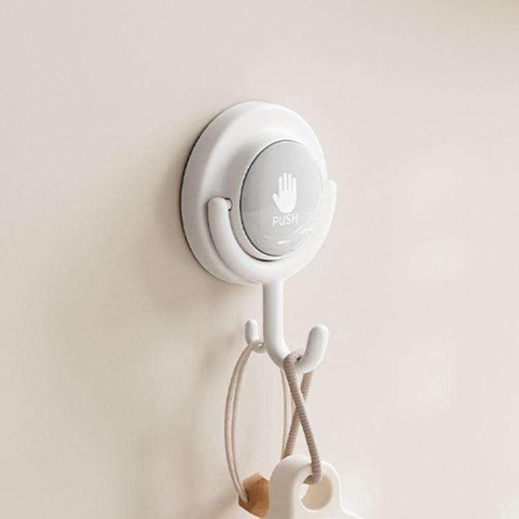 Suction Cup Hook No Hole Bathroom Strong Load-bearing Swivel Wall Behind Door No Trace Sticky Wal...