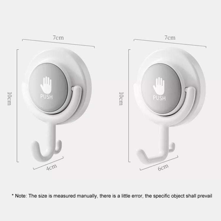 Suction Cup Hook No Hole Bathroom Strong Load-bearing Swivel Wall Behind Door No Trace Sticky Wal...