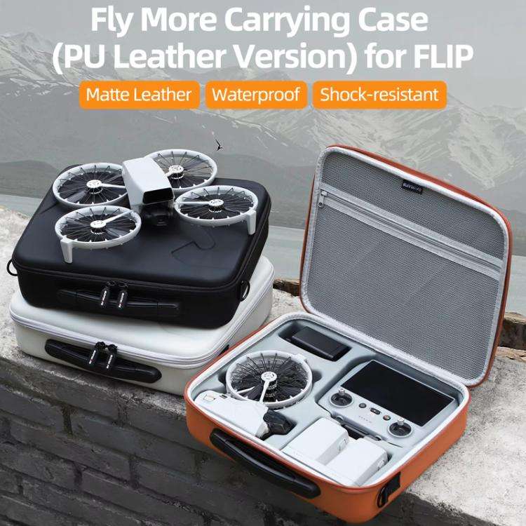 For DJI Flip Sunnylife FP-B958 Storage Bag Vlog Aerial Camera Protective Case Accessory(Gray)