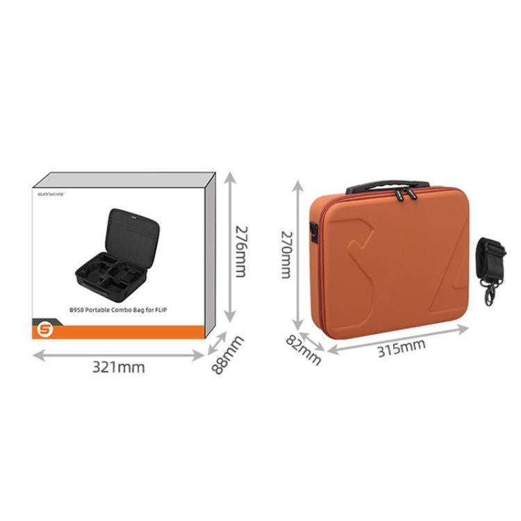 For DJI Flip Sunnylife FP-B958 Storage Bag Vlog Aerial Camera Protective Case Accessory(Gray)