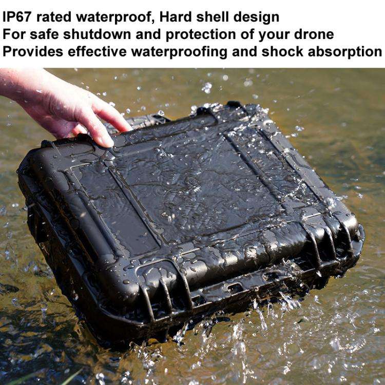 For DJI Flip CYNOVA FL-AQX-CY IP67 Waterproof Pressure And Shock Resistant Safety Case(Black)