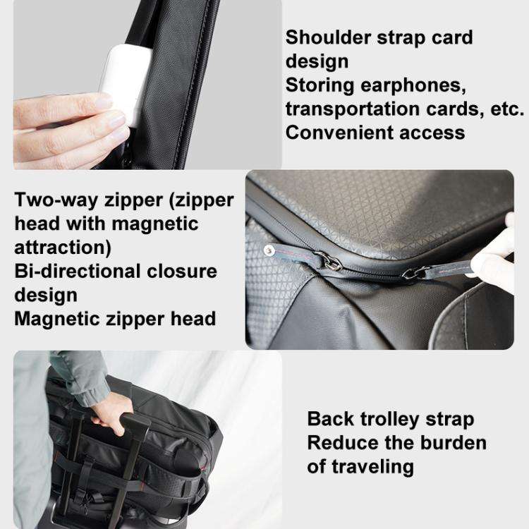 For DJI Flip CYNOVA C-MA-DB-003 Drone Shock And Stress Reduction Duffel Bag(Black)