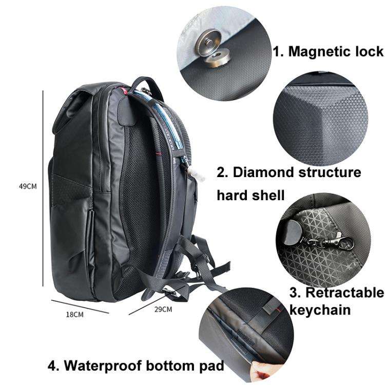 For DJI Flip CYNOVA C-MA-DB-003 Drone Shock And Stress Reduction Duffel Bag(Black)